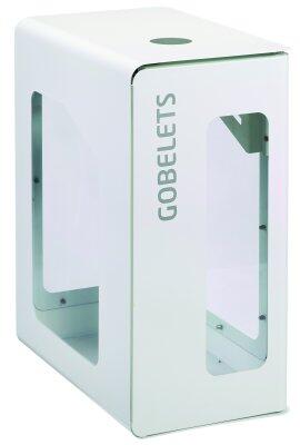 POUBELLE DE TRI VIGIPIRATE CUBATRI 90L GOBELETS BLANC / BLANC