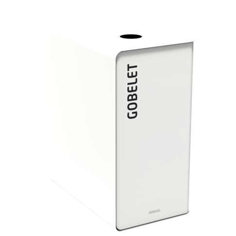 POUBELLE DE TRI CUBATRI 65L GOBELETS BLANC / BLANC - 2