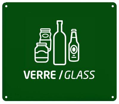 PLAQUE POUR SUPPORT SAC COLLEC VERRE