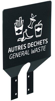 PLAQUE POUR SUPPORT SAC COLLEC AUTRES DECHETS