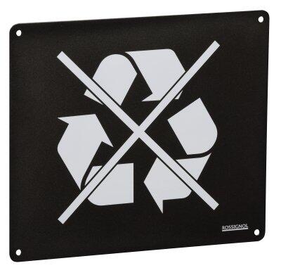 PLAQUE POUR SUPPORT SAC COLLEC NON RECYCLABLE