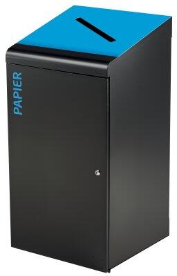 POUBELLE DE TRI TRIPOZ 120L GRIS MANGANESE / BLEU