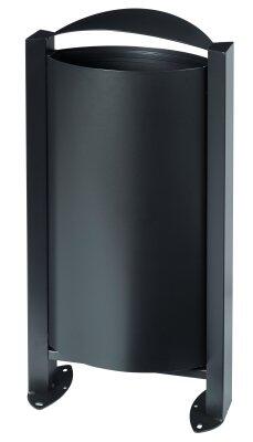 CORBEILLE SUR PIED ARKEA 60L GRIS ANTHRACITE MAT