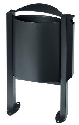 CENDRIER CORBEILLE SUR PIED ARKEA 3L/40L GRIS ANTHRACITE MAT