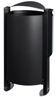 CENDRIER CORBEILLE SUR PIED ARKEA 3L/100L GRIS MANGANESE