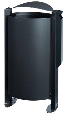 CENDRIER CORBEILLE ARKEA 3L/100L ANTHRACITE MAT