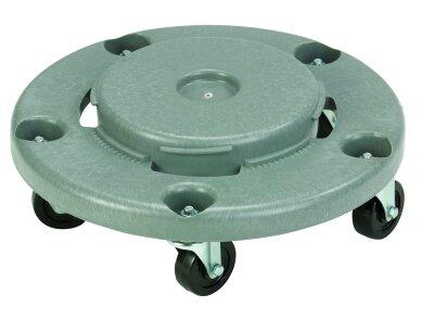 SOCLE A ROULETTES BARELLA 120L GRIS