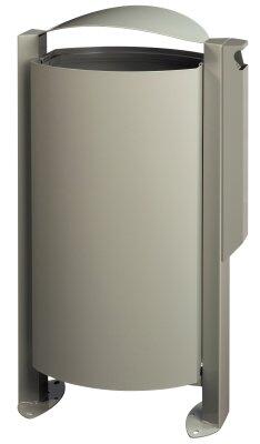 CENDRIER CORBEILLE ARKEA 3L/100L GRIS CIMENT