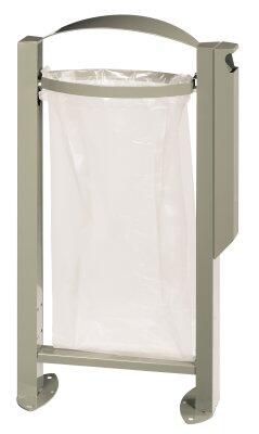 CENDRIER CORBEILLE VIGIPIRATE SUR PIED ARKEA 3L/60L GRIS CIMENT