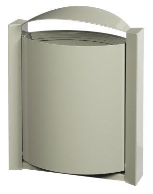 CORBEILLE MURALE ARKEA 40L GRIS CIMENT