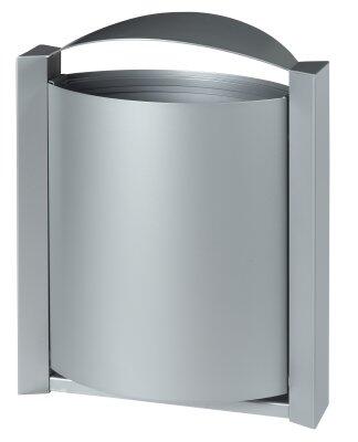 CORBEILLE MURALE ARKEA 40L GRIS METAL