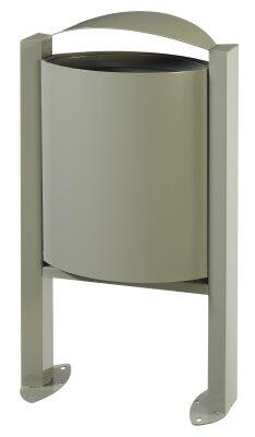 CORBEILLE SUR PIED ARKEA 40L GRIS CIMENT