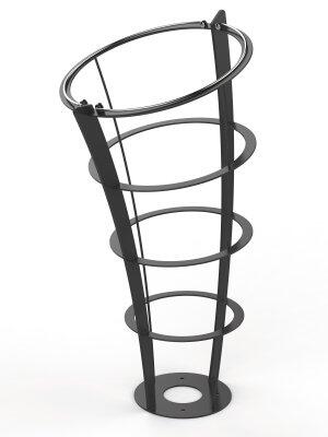 CORBEILLE ELICE EXTREME VIGIPIRATE 110L GRIS MANGANESE