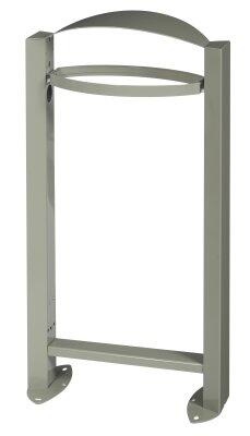 CORBEILLE VIGIPIRATE ARKEA SUR PIED 60L GRIS CIMENT