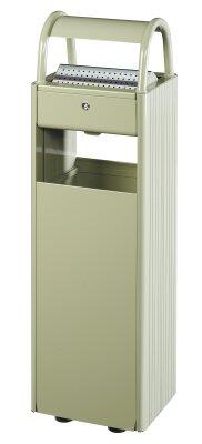 CENDRIER CORBEILLE SUR PIED KOPA 6L/30L GRIS CIMENT