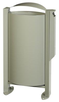 CENDRIER CORBEILLE SUR PIED ARKEA 3L/60L GRIS CIMENT