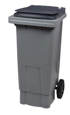 CONTENEUR KOROK 80L 2 ROUES SANS BARRE VENTRALE GRIS / GRIS