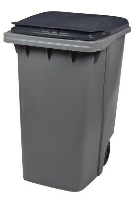 CONTENEUR KOROK 340L 2 ROUES SANS BARRE GRIS / GRIS
