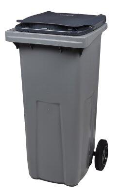 CONTENEUR KOROK 120L 2 ROUES SANS BARRE GRIS / GRIS