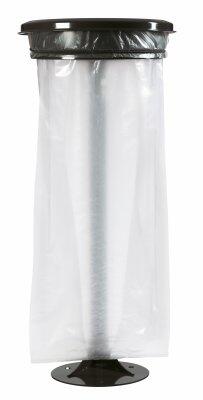 SUPPORT SAC COLLECMUR ESSENTIEL 110L AVEC COUVERCLE ET PIED GRIS MANGANESE