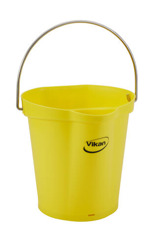 SEAU ALIMENTAIRE GRADUE BEC VERSEUR 6L JAUNE