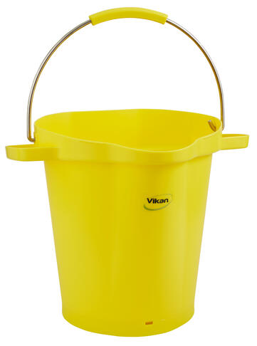 SEAU ALIMENTAIRE GRADUE BEC VERSEUR 20L JAUNE