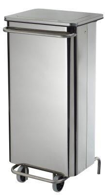 SUPPORT SAC CARENE COLLECROULE 110L 2 ROUES A PEDALE INOX