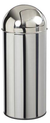 POUBELLE DOME A TRAPPE 45L INOX