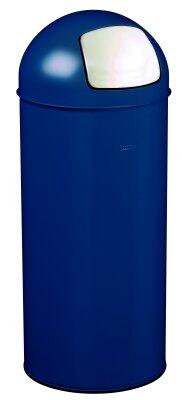 POUBELLE DOME A TRAPPE 45L BLEU