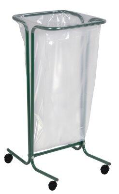 SUPPORT SAC TUBULAIRE SUR ROULETTES TUBAG 110L VERT