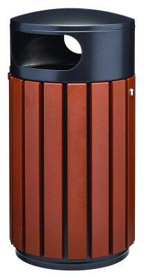 CORBEILLE ZENO EXTREME 60L EFFET CORTEN / GRIS MANGANESE