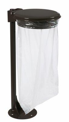 SUPPORT SAC COLLECMUR EXTREME 110L AVEC COUVERCLE ET PIED GRIS MANGANESE
