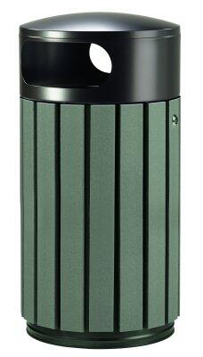CORBEILLE ZENO ETIK 40L GRIS MANGANESE