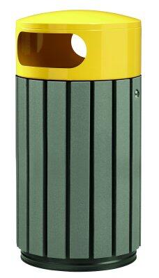 CORBEILLE ZENO ETIK 40L JAUNE