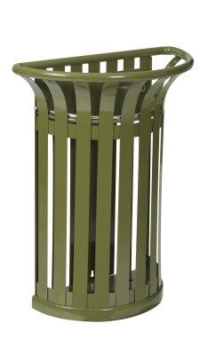 CORBEILLE POUR POTEAU TULIPE 35L VERT OLIVE