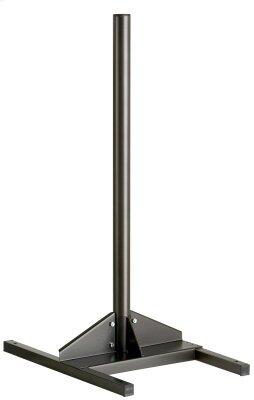 POTEAU 1 OU 2 FLUX SUR SOCLE A POSER POUR SUPPORT SAC COLLEC GRIS MANGANESE