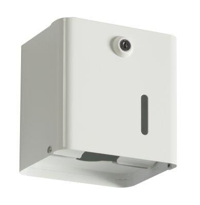 DISTRIBUTEUR UNIVERSEL DE PAPIER TOILETTE ROULEAU OU PLIÉ BLANKA BLANC