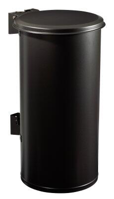 POUBELLE MURALE TUBO 80L GRIS MANGANESE
