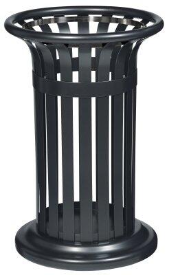 CORBEILLE TULIPE 60L GRIS ANTHRACITE MAT