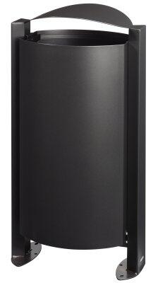 CORBEILLE SUR PIED ARKEA 100L GRIS MANGANESE