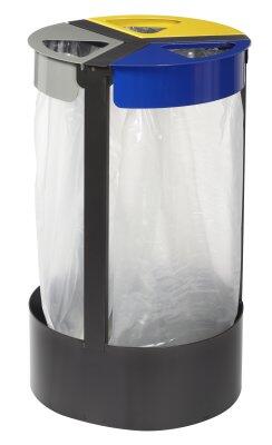 SUPPORT SAC CITWIN 3X45L GRIS MANGANESE / GRIS / JAUNE / BLEU