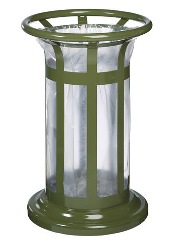 CORBEILLE VIGIPIRATE TULIPE 60L VERT OLIVE