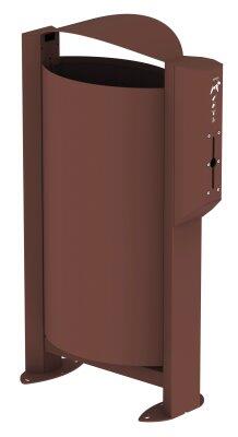 CORBEILLE SUR PIED ARKEA CANIN 60L AVEC DISTRIBUTEUR 200 SACS EFFET CORTEN
