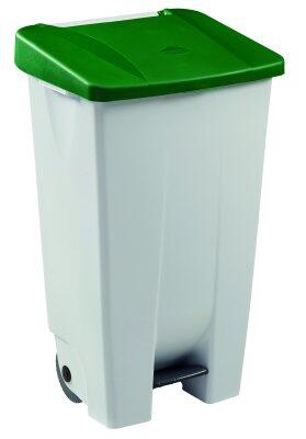 POUBELLE A PEDALE MOBILY 120L BLANC / VERT
