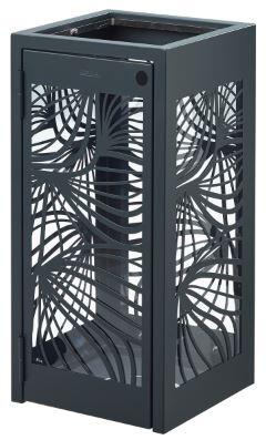 CORBEILLE BELLA 110L ANTI-NUISIBLES GRIS ANTHRACITE MAT