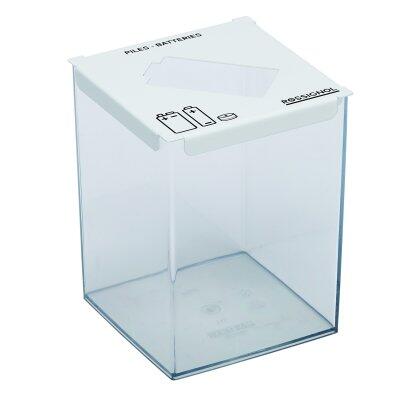 COLLECTEUR DE PILES PILEO 2L BLANC