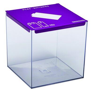 COLLECTEUR DE PILES SECURISE PILEO 7L VIOLET