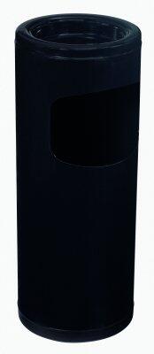POUBELLE CENDEO 12.5L AVEC CENDRIER AMOVIBLE 0,15L NOIR