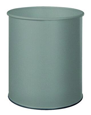 CORBEILLE A PAPIER PAPEA 15L GRIS METAL