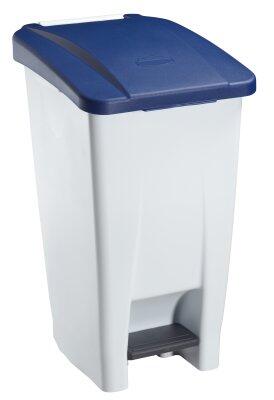 POUBELLE A PEDALE MOBILY 60L BLANC / BLEU